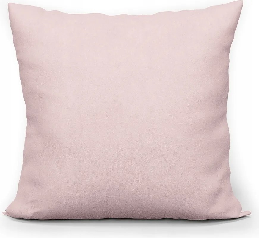 Dekoratív párnahuzat Milas egyszínű 40x40 s444 pasztell rózsaszín