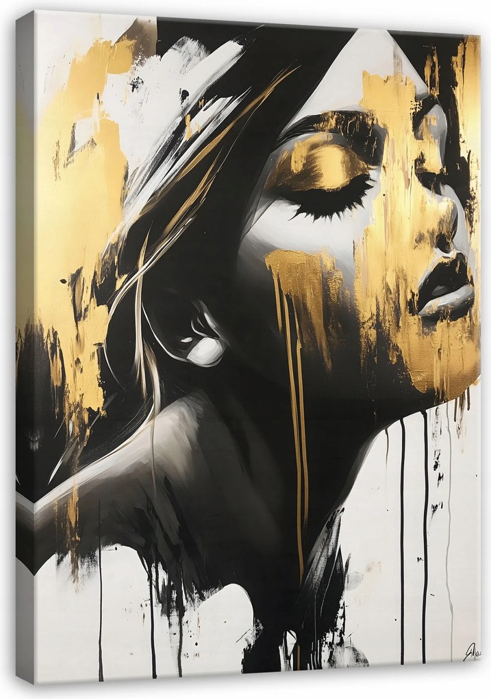 Vászonkép Női Arc Modern Vászon Fal A Nappali Hálószobájába 60x40