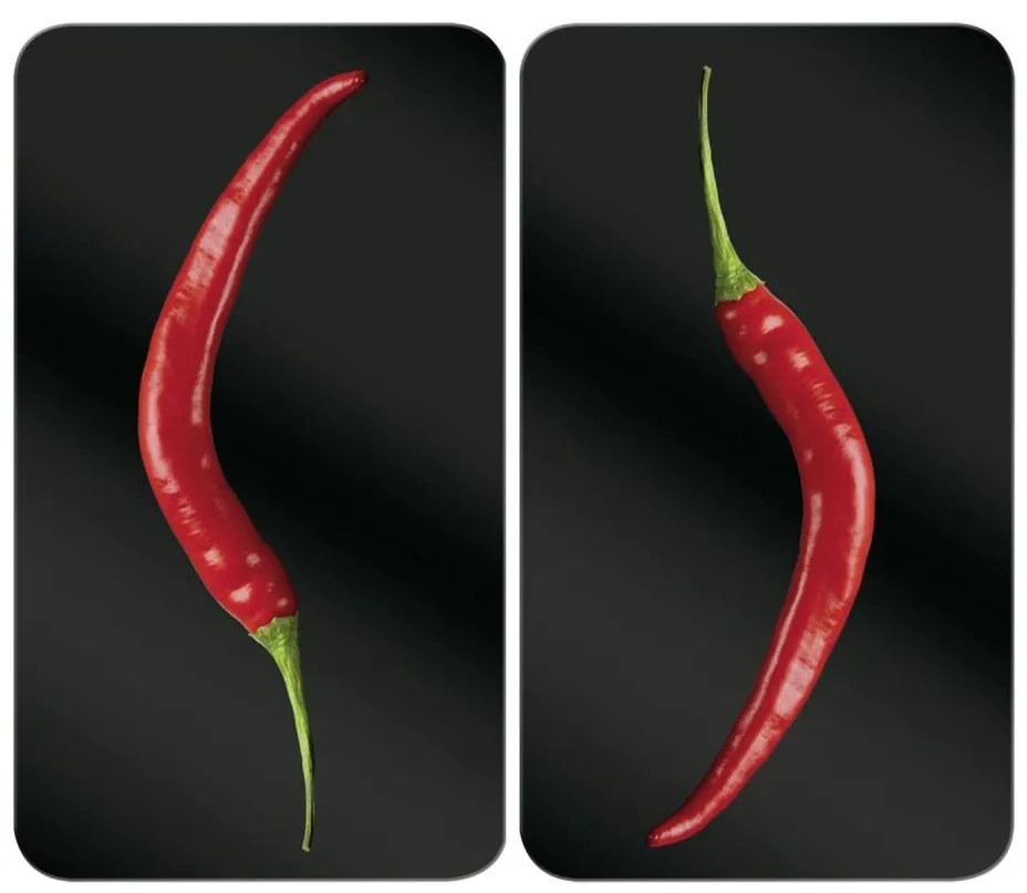 WENKO 2521380100 - Főzőlapfedél 30x52 cm színes/szürke/átlátszó