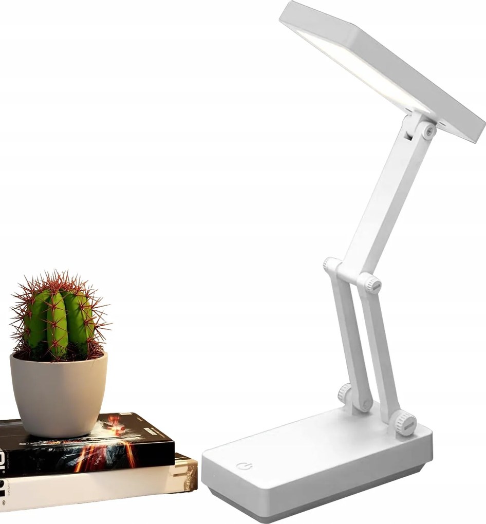 Usb elemes asztali éjjeli lámpa asztali fehér led 26 cm