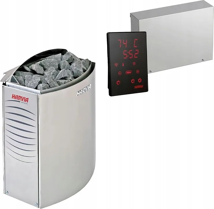 Harvia szett BC80E 8kW kályha és Xenio CX170XW WiFi vezérlő