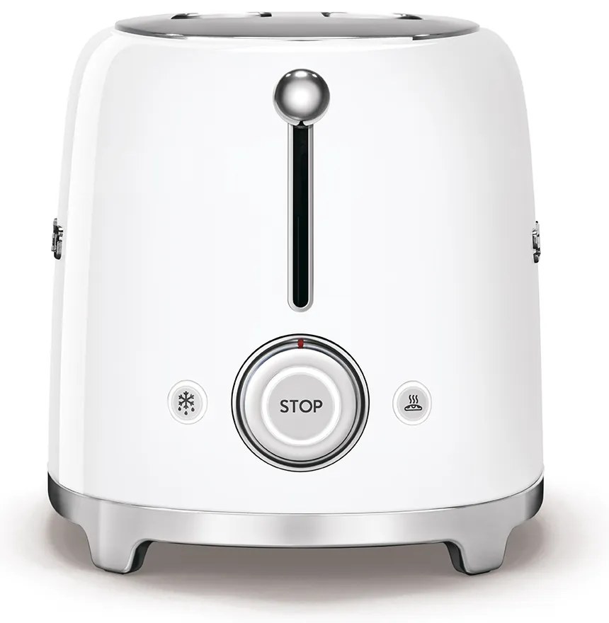 50-es évekbeli, Retro stílusú kenyérpirító, P2 fehér 950W - SMEG