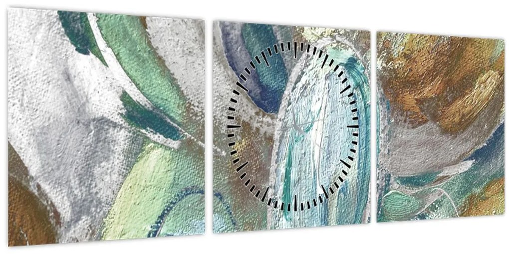 Kép - Absztrakt figurás festészet (órával) (90x30 cm)