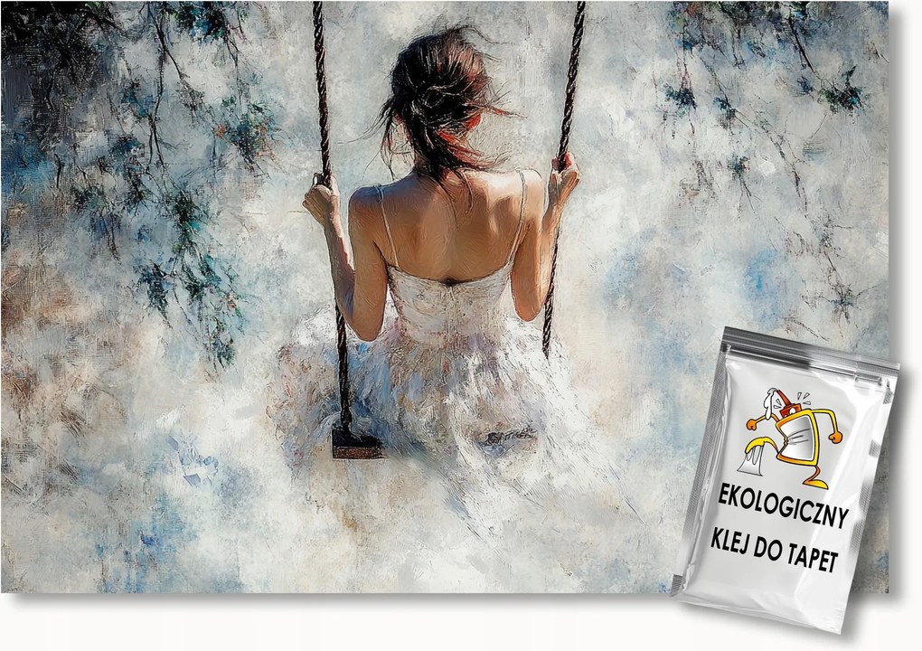 Fotótapéta Flizelina Nő Lány Hinta Relaxáció Boho 350x250 ragasztó