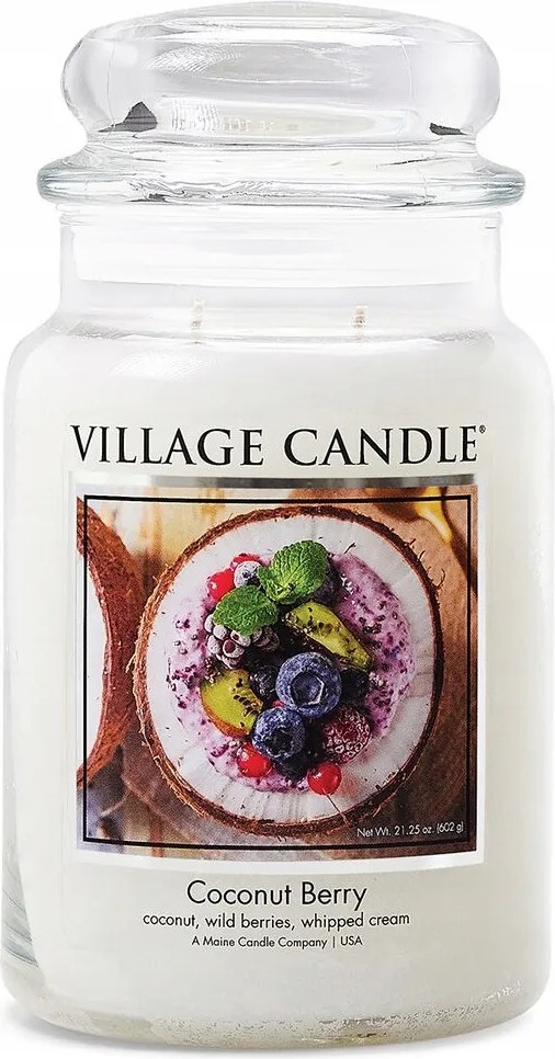 Nagy méretű Coconut Berry gyertya Village Candle