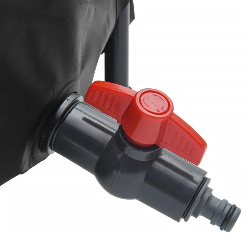 összecsukható PVC víztartály csappal 750 L