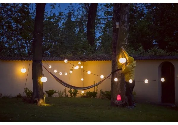 Kanlux 38031-LED Kültéri dekoratív lánc GIRLAND STONO 10xLED/10W/230V 6m IP67