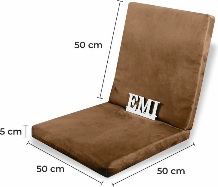 Székpárna barna EMI, 70x40x5cm