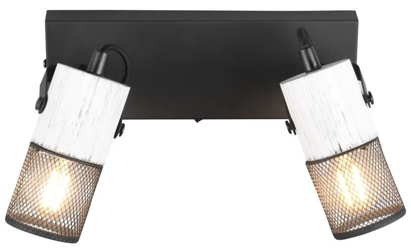 Fekete-fehér fali lámpa ø 9 cm Tosh – Trio