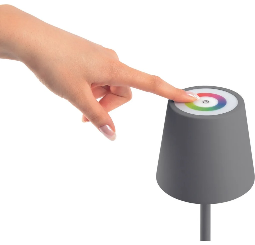 Classbach TL 4025 LED újratölthető asztali lámpa,szürke