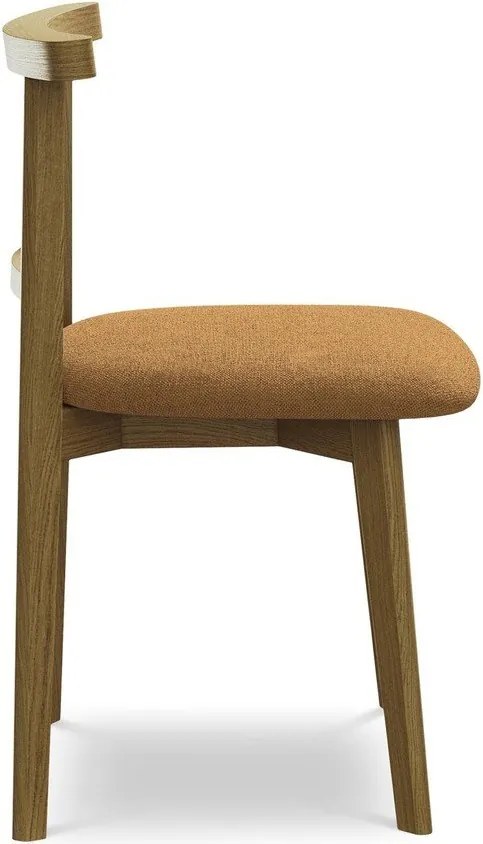 Terrakotta színű tömörfa étkezőszék Ohelo – Makamii