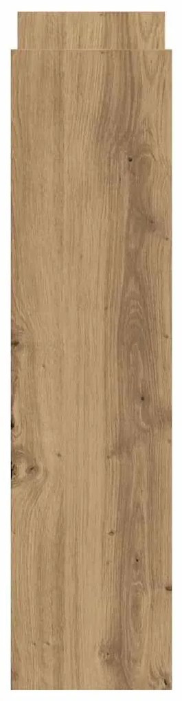 4 szintes kézműves tölgy színű szerelt fa keskeny tárolókocsi