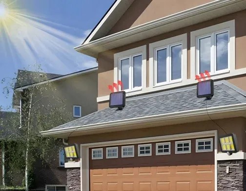 Szolár LED lámpa - 120 COB