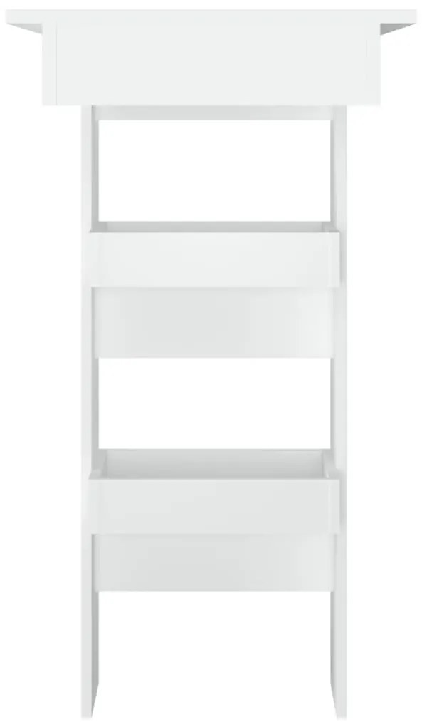 Fehér fatermék fali bárasztal 102 x 45 x 103,5 cm