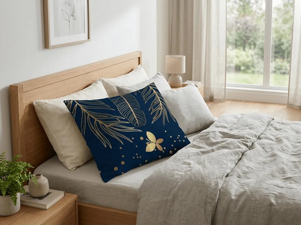 Mikroszálas párnahuzat VISATA 70x90 cm, fekete