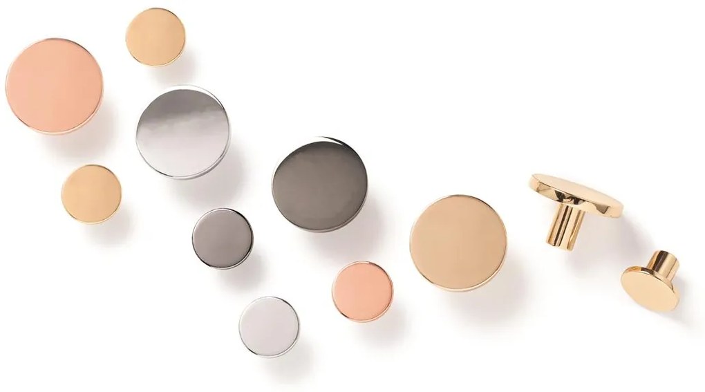 Fogas  Viefe COMO gomb, fém, fényes sárgaréz EI