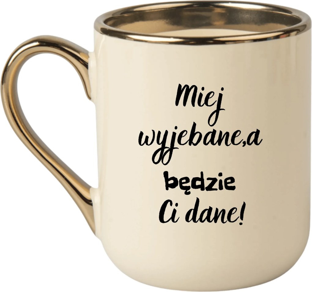 Bögre Elegáns Bézs Arany Rant Vicces Ajándék Legyen