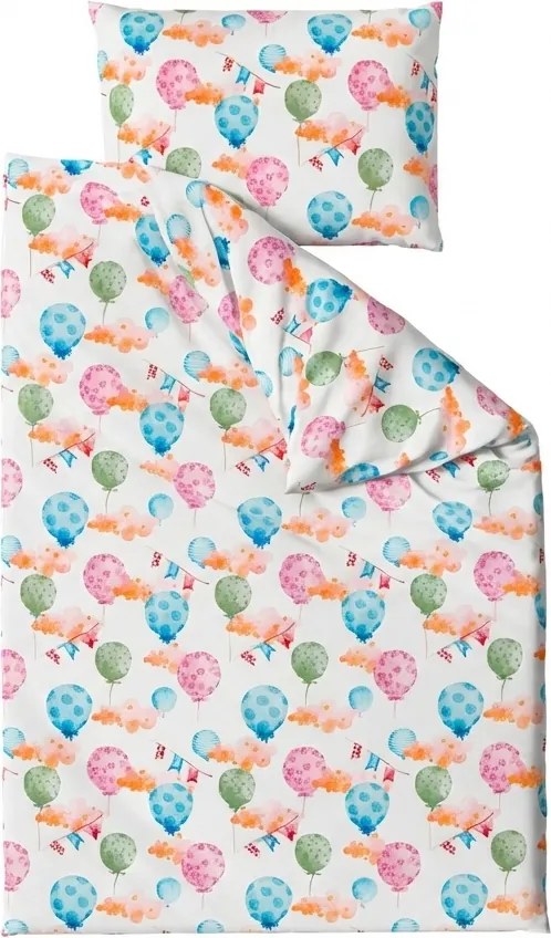 Krepp ágyneműhuzat kiságyba Renforcé BALUNEA fehér Ágyneműhuzat mérete: 45 x 65 cm | 90 x 140 cm