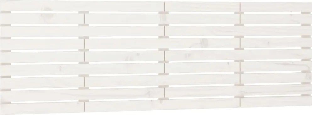 vidaXL fehér tömör fenyőfa fali fejtámla 206 x 3 x 63 cm