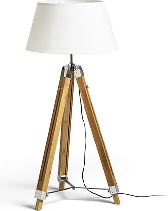 RENDL ALVIS állólámpa talapzat bambusz/króm 230V LED E27 15W
