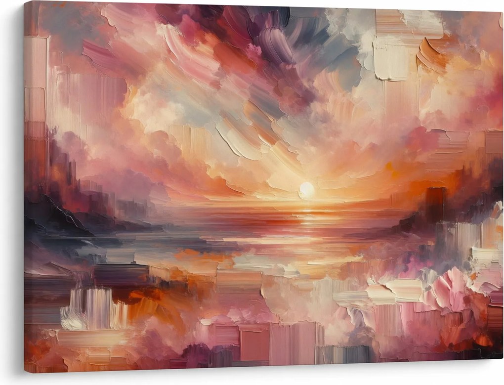 Kép - Festett alkonyat (70x50 cm)