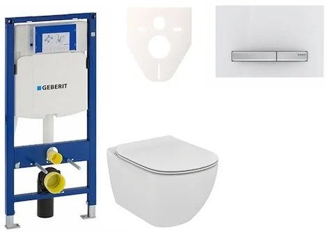 Fali WC szett Geberit előtétfalas szereléshez + Ideal Standard Tesi WC 111.300.00.5NF8