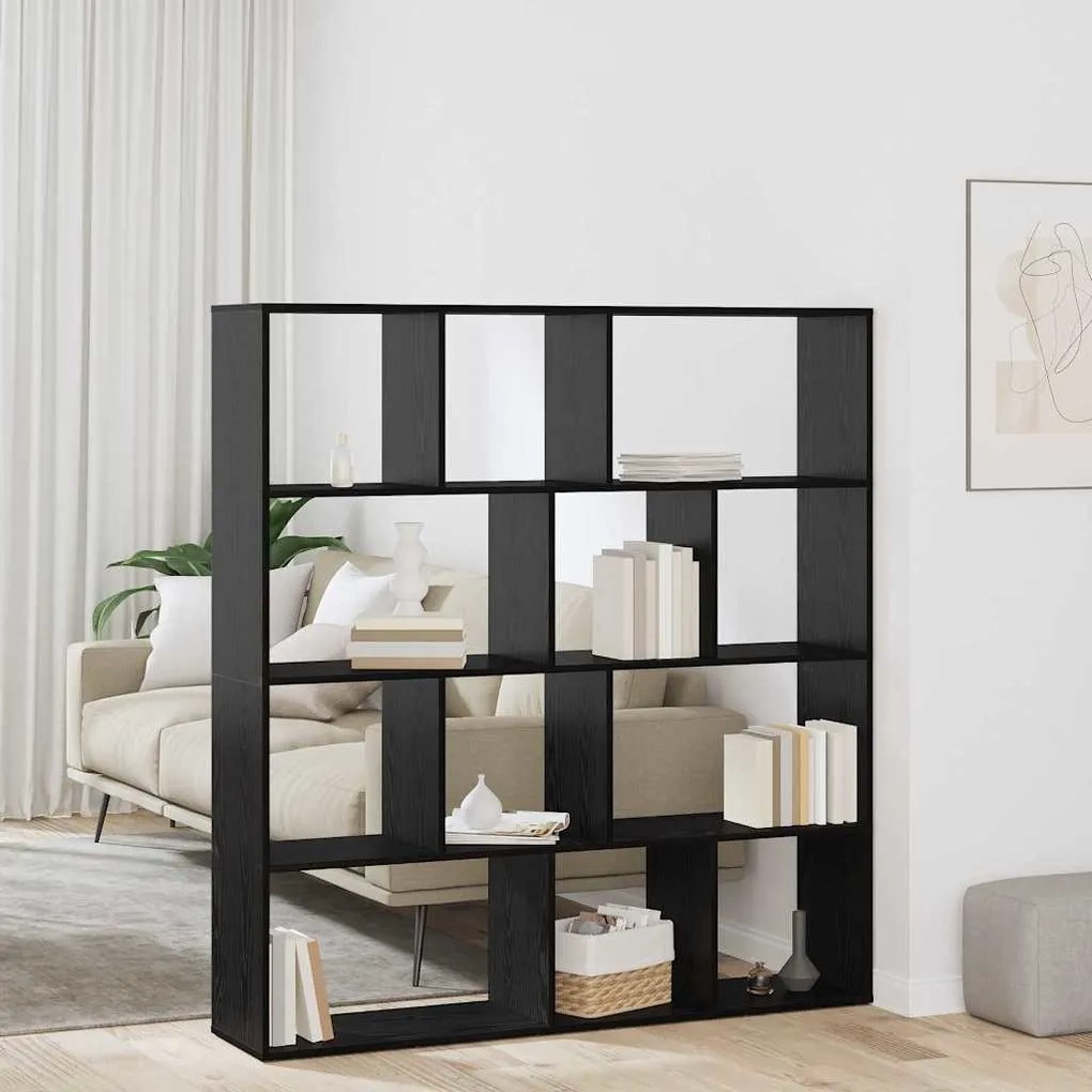 Könyvespolc Musta tammi 132 x 29 x 141.5 cm Faanyag