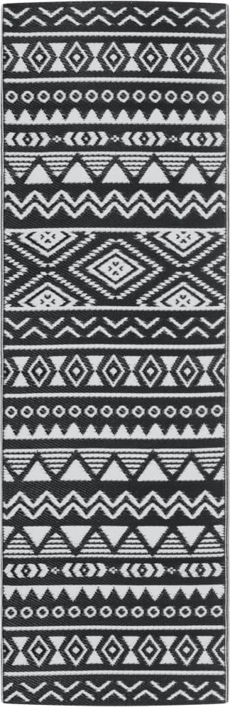 vidaXL kültéri szőnyeg ARAKIL fekete 80x250 cm PP