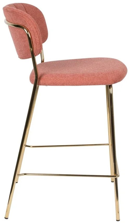 Rózsaszín bárszék szett 2 db-os 89 cm Jolien – White Label