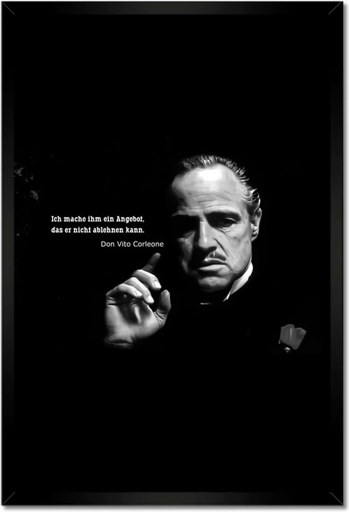 Poszterek keretben 40x60 Idézetek a Keresztapáról