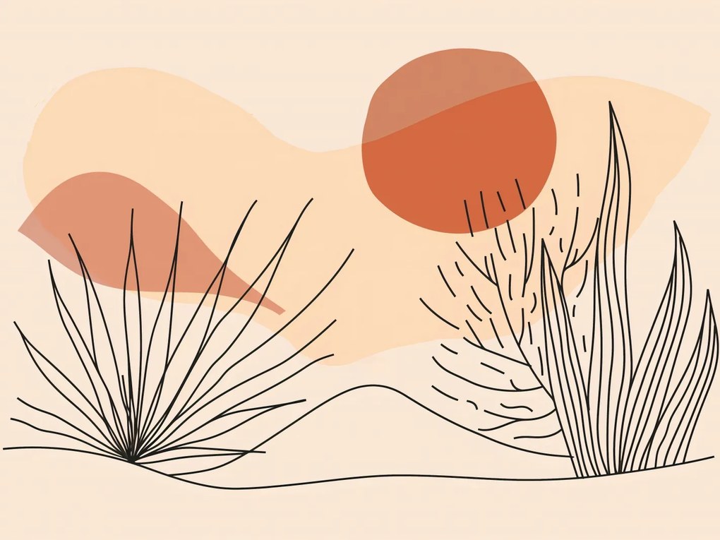 Poszter 20x15cm Puha növényzet