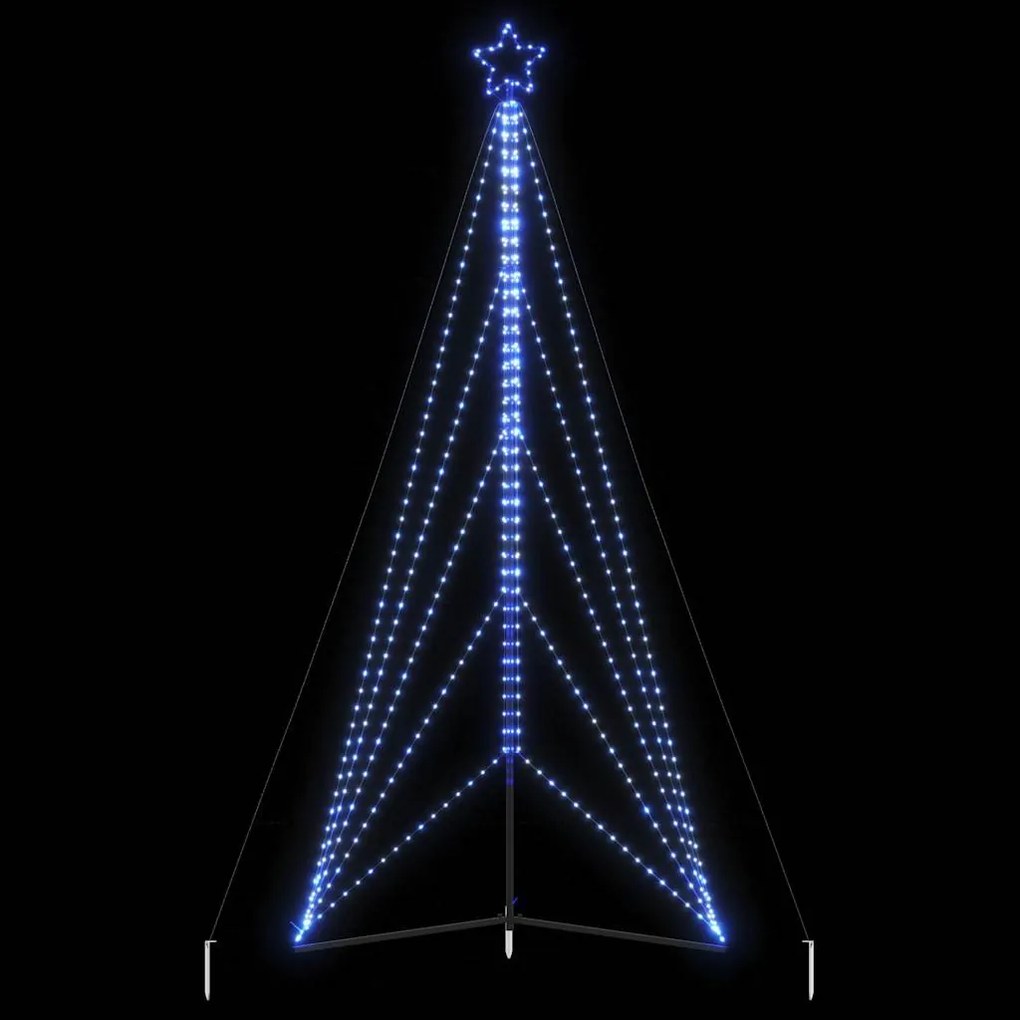 kék LED karácsonyfa 615 LED 404,5 cm