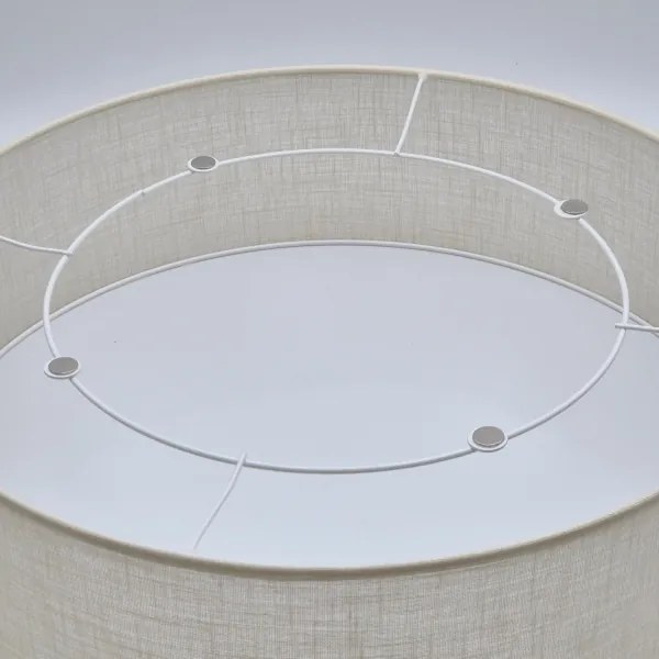 Mennyezeti lámpa SIRJA DOUBLE 4xE27/15W/230V átm. 45 cm krémes