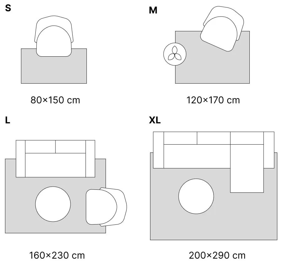Krémszínű szőnyeg 200x290 cm Candela – Universal