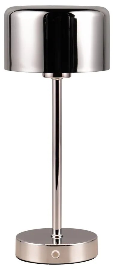 Fényes ezüstszínű LED dimmelhető asztali lámpa (magasság 30 cm) Jeff – Reality