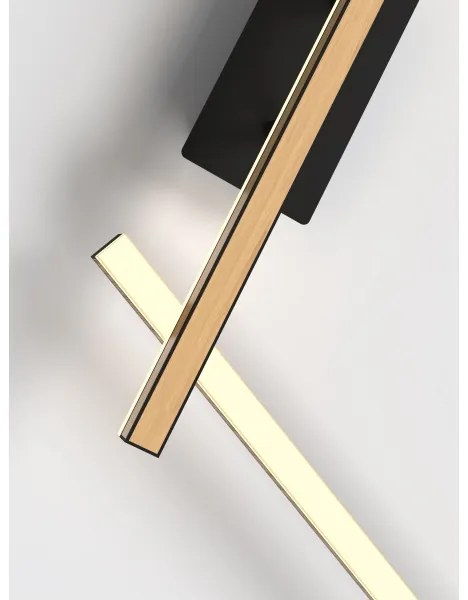 Wofi 7021-306- LED Dimmelhető fali lámpa RIMINI LED/40W/230V barna/fekete