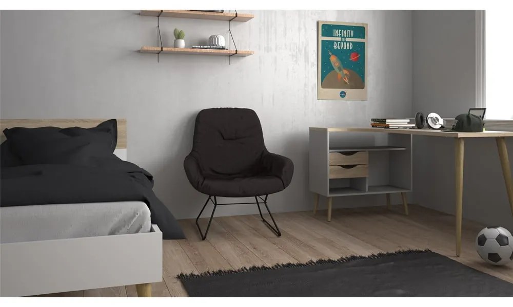 Íróasztal tölgyfa dekorral 145x81 cm Oslo - Tvilum