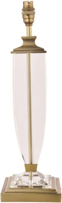 LAURA ASHLEY 3599058-Q CARSON Kristály Asztali lámpa Antik sárgaréz, Fehér B22 IP20
