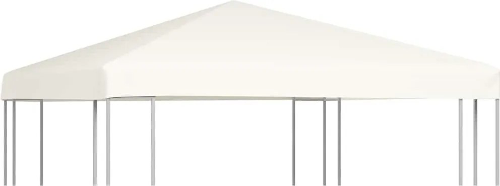 vidaXL krémfehér pavilon tetőponyva 310 g/m², 3 x 3 m