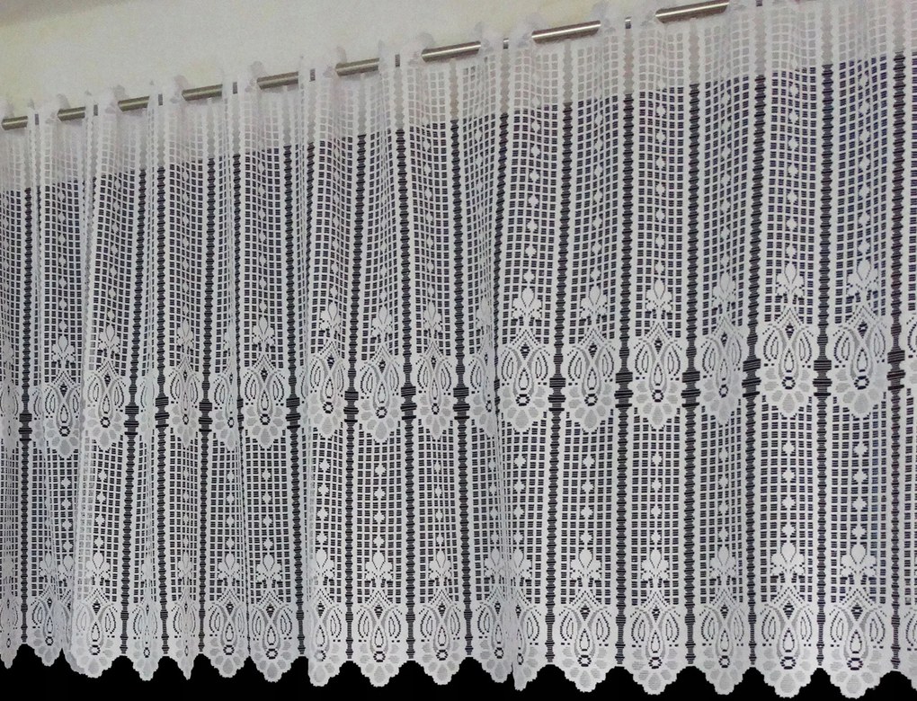 Mg Irigység jacquard 668/13 fehér 300cmx90cm