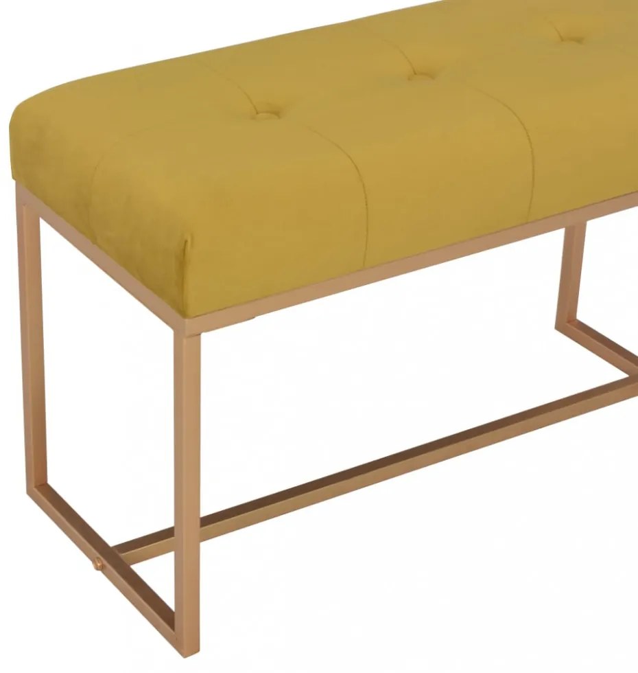 mustársárga bársonypad 80 cm