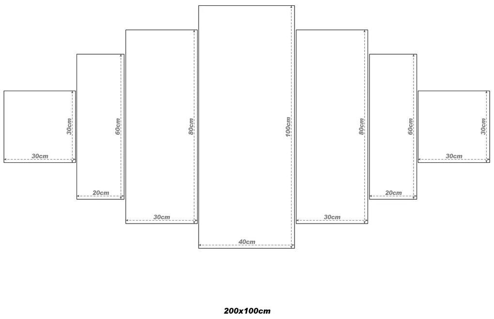 Gario 7 részes vászonkép fotóból Méret: 140 x 80 cm