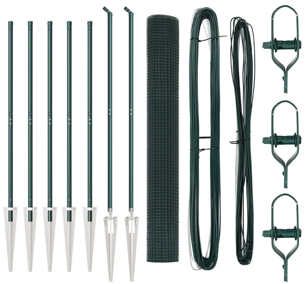 Hegesztett Drótkerítés 7 Tüskés Posta Zöld 1.4x10 m Acél