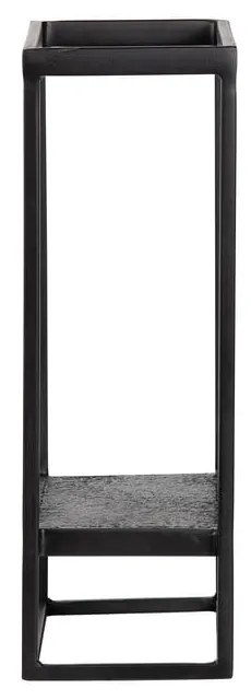 Fekete fém fali polc 40x60 cm Febe – WOOOD