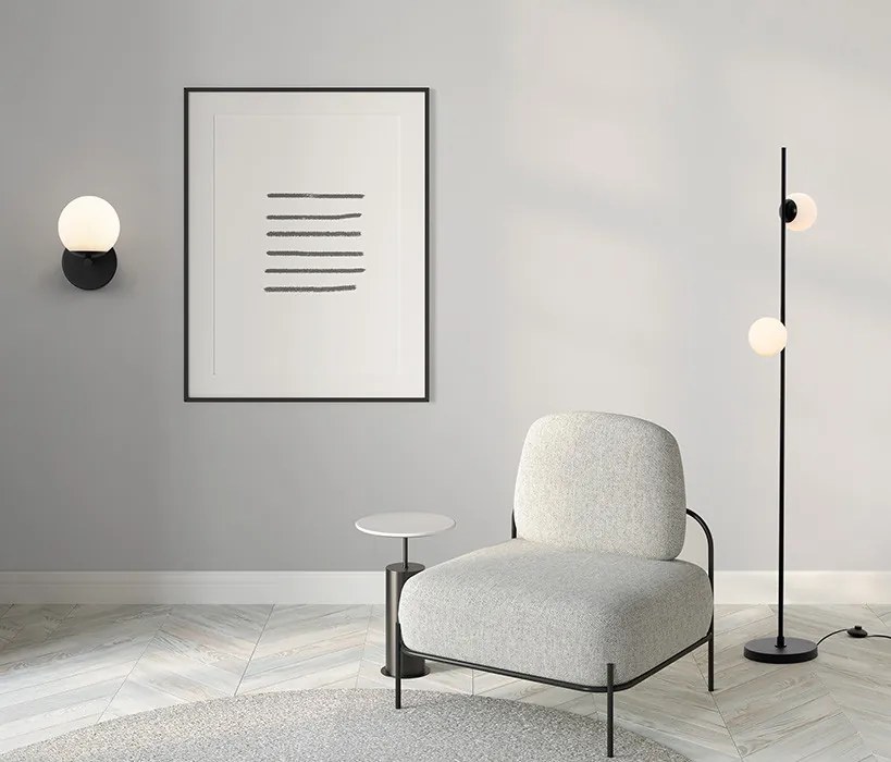 Fali Lámpa Fekete NUVOLE NOVA LUCE 9061439
