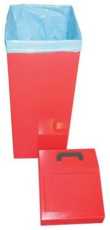 Kovona Fém szemetes kosár szelektív hulladékhoz, 100 l térfogat, sárga%