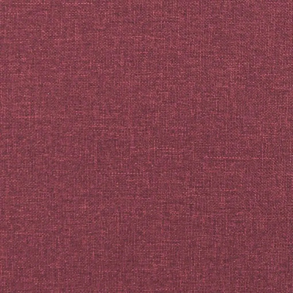 borvörös szövet loveseat kanapé 120 cm