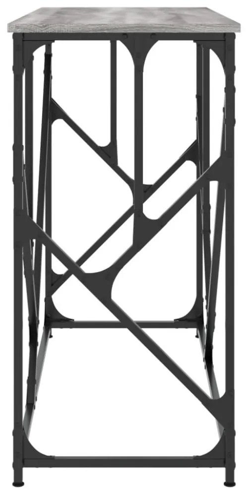 szürke sonoma színű szerelt fa tálalóasztal 100x40x80 cm