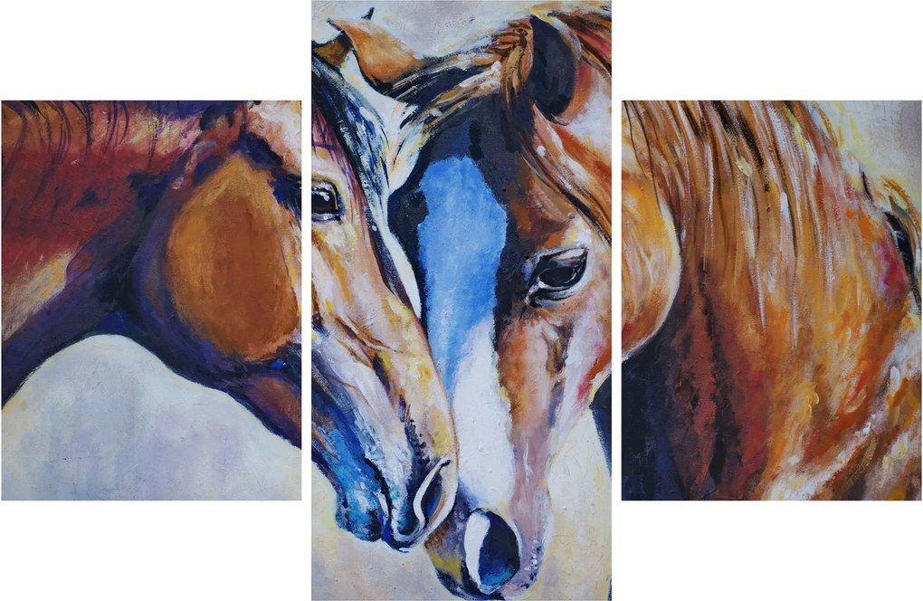 Kép - szerelmes lovak (90x60 cm)