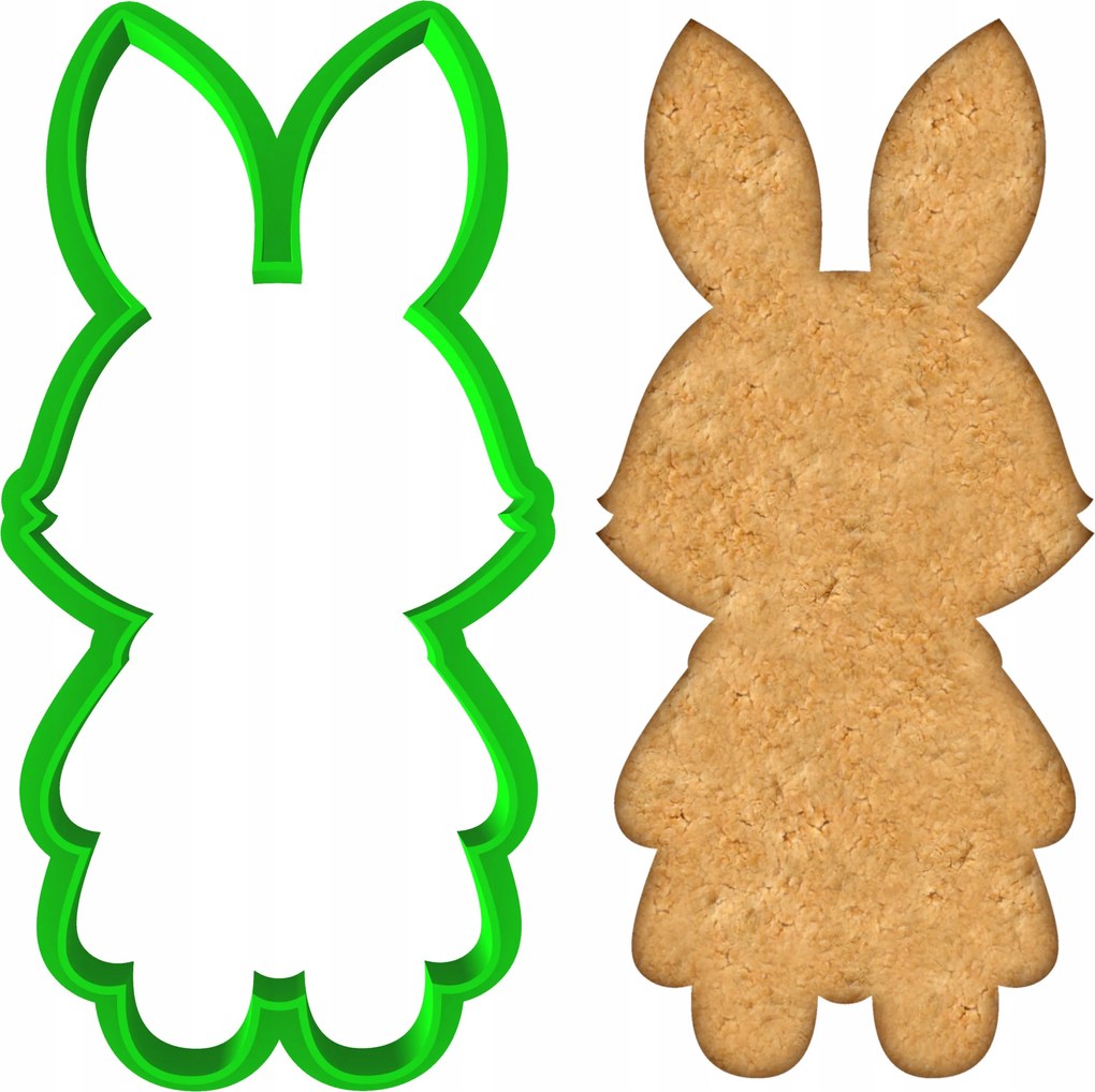 Húsvéti Mézeskalács Forma Húsvéti Nyuszi Lány 10cm